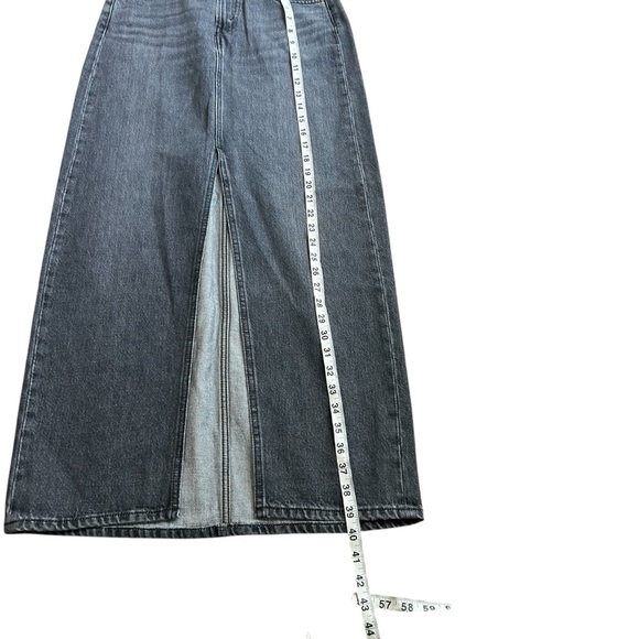 Levi's Premium Women's Ankle Column Denim Skirt- Black- Size 24 - Picture 7 of 11
